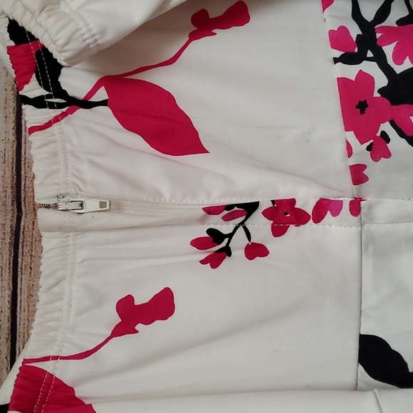 Floral Summer Dress with Bow in Back Summer Dress Spring Dress Zipper Lined - Picture 8 of 10